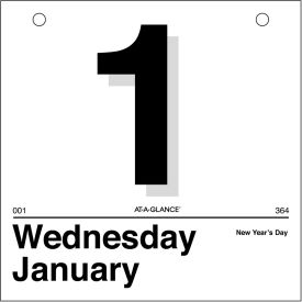 AT-A-GLANCE Today Is Daily Wall Calendar Refill 6 x 6 White Sheets 12-Month (Jan to Dec) 2026 K150