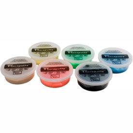 TheraPutty® Exercise Putty Set (6 Pieces) 6 Ounce (Tan Yellow Red Green Blue Black) 10-1483