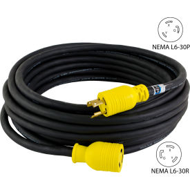 Conntek RUL630PR-050 NEMA L6-30 Locking All Weather Cord Set 50' RUL630PR-050