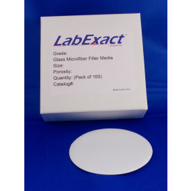 LabExact Grade A Binderless Glass Microfiber Filter 0.3 mm Thick 2.1 cm Dia. 1.6 um 100 PK A2100