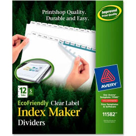 Avery Eco-friendly Index Divider Print-on 8.5