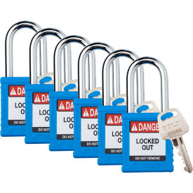 Brady® Safety Lockout Padlock Keyed Different 1-1/2