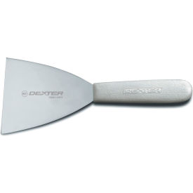 Dexter Russell 19833 - Griddle Scraper High Carbon Steel White Handle 4