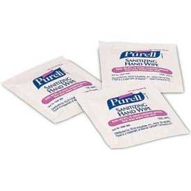 PURELL® Premoistened Sanitizing Hand Wipes Individually Wrapped 5x7 Unscented 1000/CT GOJ90211M