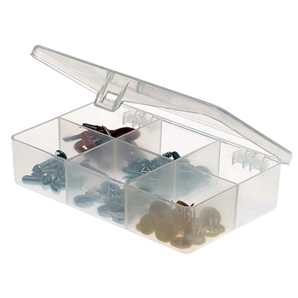 Small Parts Boxes & Organizers; Product Type: Compartment Box ; Lock Type: Tension Latch ; Width (Inch): 3 ; Depth (Inch): 1 ; Number of Dividers: 0 ; Removable Dividers: No MPN:344860