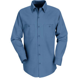 Red Kap® Men's Industrial Work Shirt Long Sleeve Postman Blue Long-L SP14 SP14PBLNL