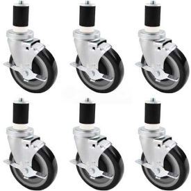 BK Resources Swivel Casters w/ Brakes for 84