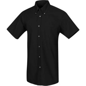 Red Kap® Men's Poplin Short Sleeve Dress Shirt Black SS3XL - SP80 SP80BKSS3XL