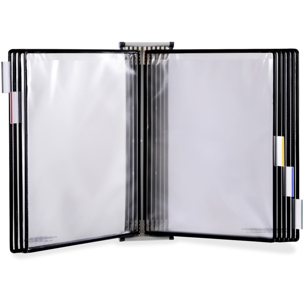 Djois by Tarifold Wall-Mountable Antimicrobial Reference Display Unit - Support Letter 8.50in x 11in Media - Clear, Black - Metal - 1 Each MPN:WA271