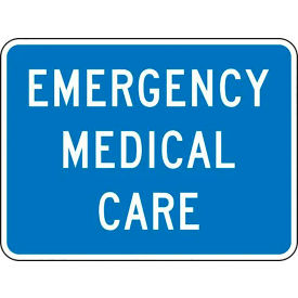 AccuformNMC™ Emergency Medical Care Traffic Safety Sign HIP Aluminum 18