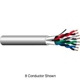 Convergent 725213WH1S 18AWG 4C Stranded Shielded Control Cable Plenum (CMP) 1000 Ft. Spool White 725213WH1S