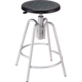 Interion® Shop Stool - Polyurethane - Black 788250