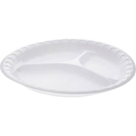 Pactiv Evergreen Placesetter Satin Non-Laminated Foam Dinnerware 3-Compartment 10.25