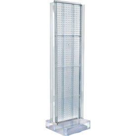 Global Approved 700778-CLR Two-Sided Pegboard Floor Display W/ Studio Base 17