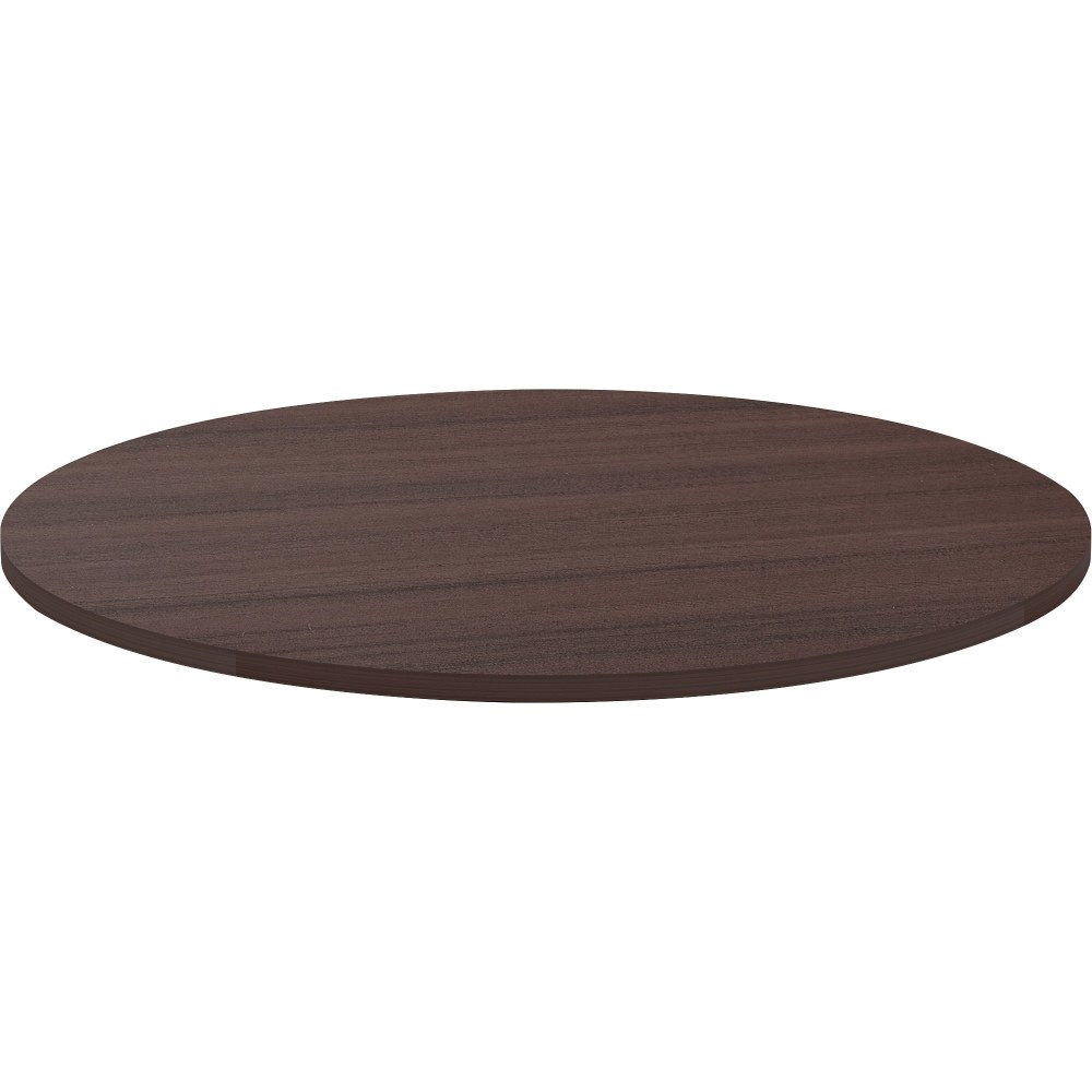 Lorell Laminate Round Conference Tabletop, 48in, Espresso MPN:LLR18256