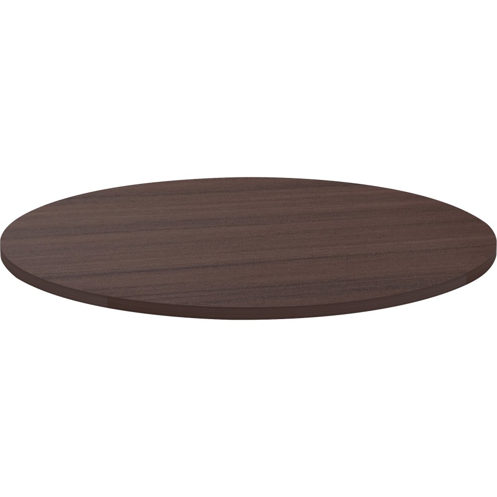 Lorell Laminate Round Conference Tabletop, 48in, Espresso MPN:18256