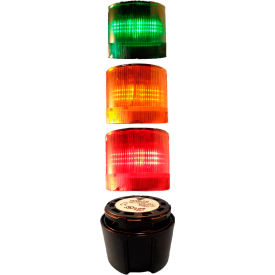 Springer Controls / Texelco LA-TCL93SB532 70mm Complete Light Stack 24V LED BLK Term G-A-R LA-TCL93SB532