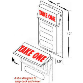 Outdoor Literature Holder W/Lid 7