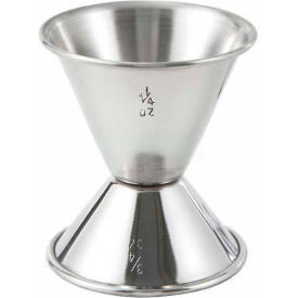 Winco J-2 Jiggers Steel 3/4 Oz. x 1 1/4 Oz. J-2 - Pkg Qty 12