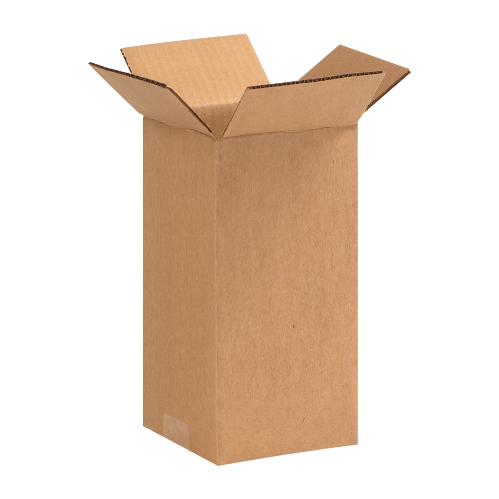 Partners Brand Tall Corrugated Boxes, 5in x 5in x 10in, Kraft, Pack Of 25 MPN:5510