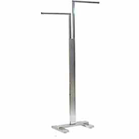 2-Way Rack with Adjustable Arms - Satin Chrome BA48SC