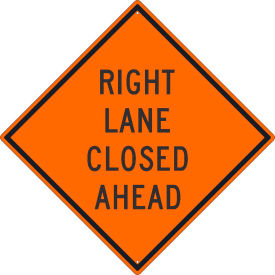 NMC TM180K Traffic Sign Right Lane Closed Ahead Sign 30