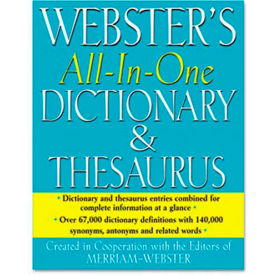 Merriam Webster All-In-One Dictionary/Thesaurus Hardcover 768 Pages FSP0471