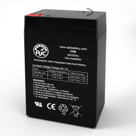 AJC® Portalac lac PE4.5F1 Emergency Light Replacement Battery 5Ah 6V F1 AJC-C5S-V-0-188139