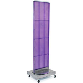 Global Approved 700253-PUR Pegboard Floor Stand 16