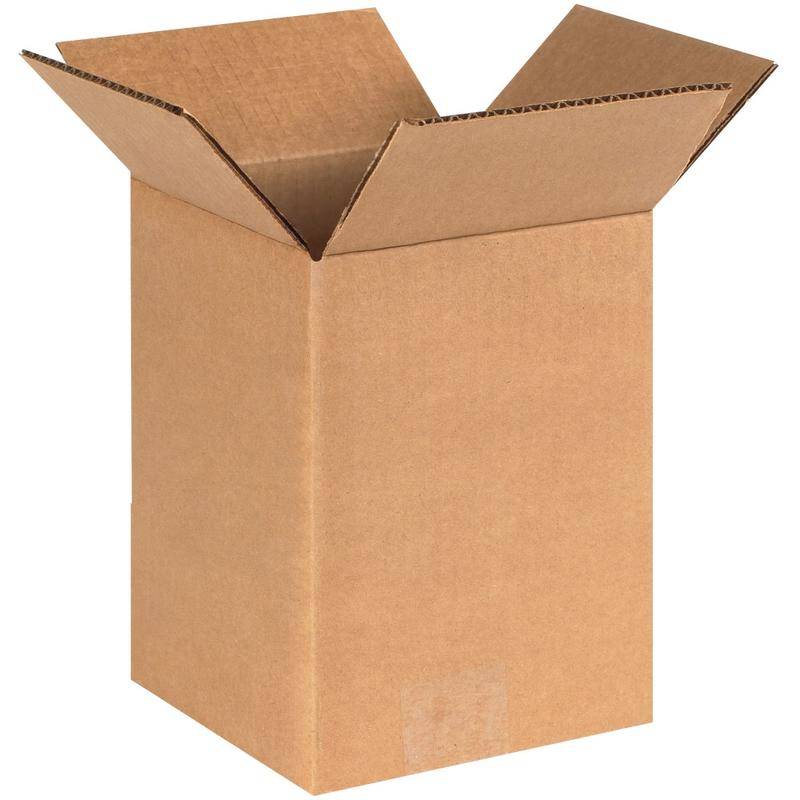 Partners Brand Corrugated Boxes 6in x 6in x 8in, Kraft, Bundle of 25 MPN:668