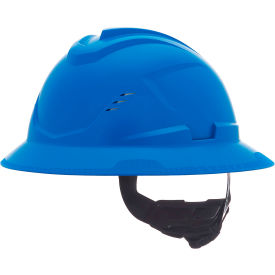 MSA Safety V-Gard C1™ Full Brim Hard Hat Vented Fas-Trac III Blue 10215830 - Pkg Qty 16