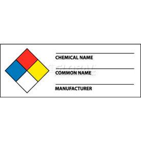 NMC WOL8ALV NFPA Chemical Label 1-1/2