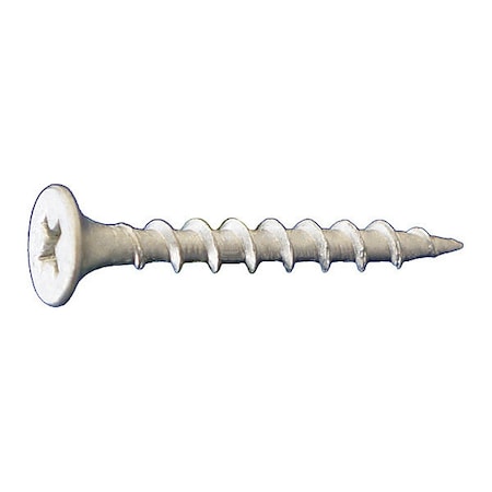 Deck Screw, #6 x 1 in, Steel, Flat Head, Phillips Drive, 10000 PK MPN:DKPD06100