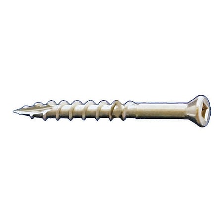 Deck Screw, #8 x 3 in, 18-8 Stainless Steel, Trim Head, Square Drive, 2000 PK MPN:DKTSS08300
