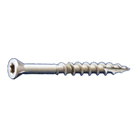 Deck Screw, #7 x 1-5/8 in, 18-8 Stainless Steel, Trim Head, Torx Drive, 5000 PK MPN:DKTSTSS07158