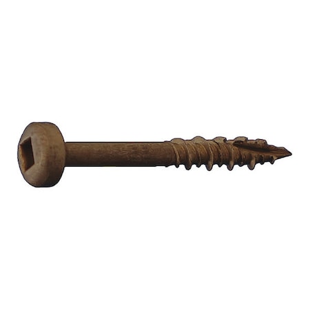 Wood Screw, #6, 1-1/4 in, Oil Rubbed Low Carbon Steel Square Drive, 8000 PK MPN:DLFA061104