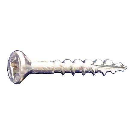 Wood Screw, #8, 1-5/8 in, Zinc Plated Low Carbon Steel Flat Head Phillips Drive, 5000 PK MPN:DLFLSPZ081158