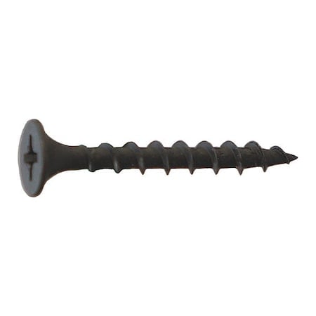 Drywall Screw, #10 x 3-1/2 in, Flat Head Phillips Drive, 1500 PK MPN:DWC10312