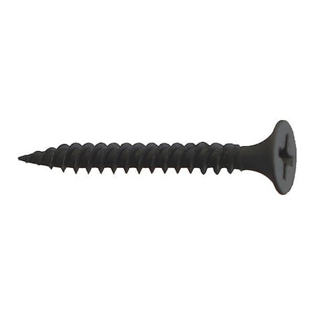 Drywall Screw, #8 x 3 in, Flat Head Phillips Drive, 2000 PK MPN:DWF08300