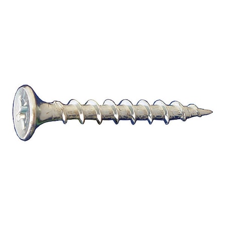 Drywall Screw, #6 x 2 in, Flat Head Phillips Drive, 3500 PK MPN:DWZ06200