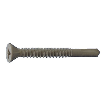 Self-Drilling Screw, #10-16 x 1-13/16 in, ACQ Dagger Ultra-Guard Coating Steel Flat Head 2500 PK MPN:FPSDCT1011316