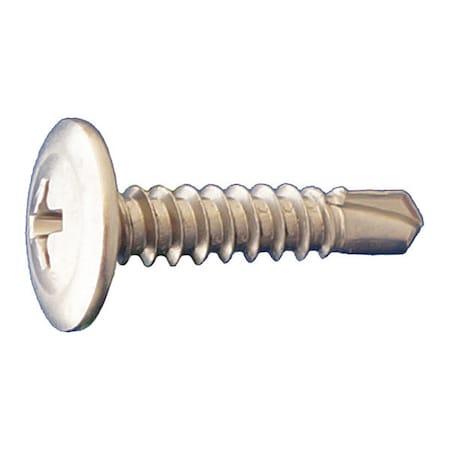 Self-Drilling Screw, #8 x 3/4 in, 410 Stainless Steel Truss Head Phillips Drive, 8000 PK MPN:MTSDSS08034