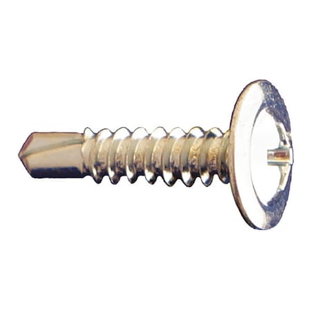 Self-Drilling Screw, #8 x 1-7/8 in, Zinc Plated Steel Truss Head Phillips Drive, 3000 PK MPN:MTSDZ08178
