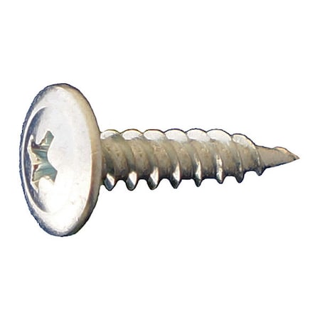 Sheet Metal Screw, #8 x 1-1/4 in, Zinc Plated Steel Truss Head Phillips Drive, 5000 PK MPN:MTSZ081104