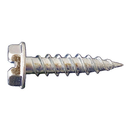 Sheet Metal Screw, #12 x 1-1/2 in, Zinc Plated Steel Flange Hex Head External Hex Drive, 3000 PK MPN:NDLZ12112