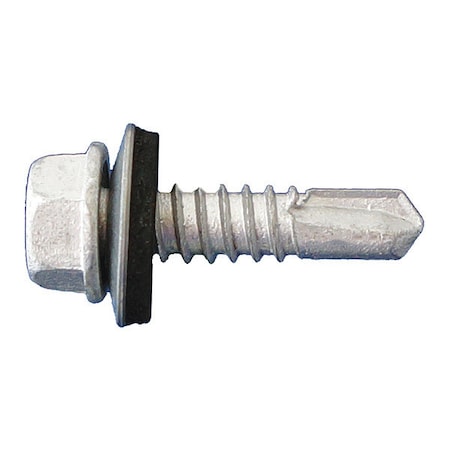 Self-Drilling Screw, #14 x 6 in, Dagger Guard Steel Flange Hex Head External Hex Drive, 500 PK MPN:NEOSDCT1460