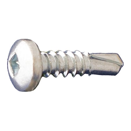 Self-Drilling Screw, #10 x 1 in, Zinc Plated Steel Pan Head Square Drive, 5000 PK MPN:PSQSDZ1010