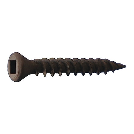 Drywall Screw, #6 x 1-5/8 in, Pan Head Square Drive, 5000 PK MPN:TRSQSB06158