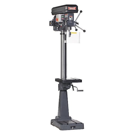 Floor Drill Press, Belt Drive, 1/2 hp, 115V AC V, 14 1/8 in Swing, 9 Speed MPN:977200-1
