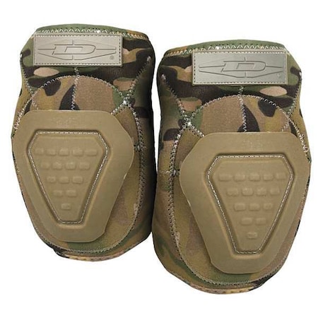 Elbow Pads, Non-skid, Foam, Plastic Pad, Foam Cap, hook-and-loop Closure, 2 Straps, Camouflage MPN:DNEP-M